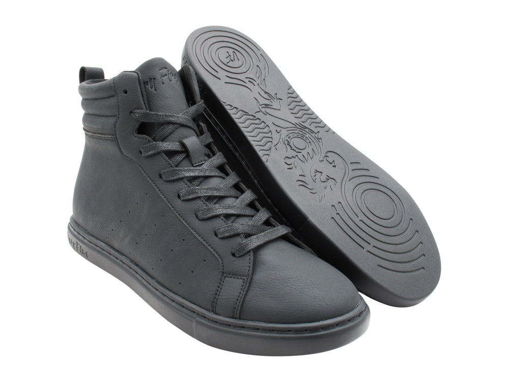 VFSN B High Top Lychee Black with full-outsole in the photo