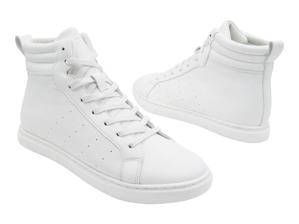 VFSN B High Top Crisp White with full-outsole in the photo
