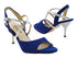 VFTango 009 Navy Blue Suede with 2.95" Slim Silver Plated Heel (030) in the photo