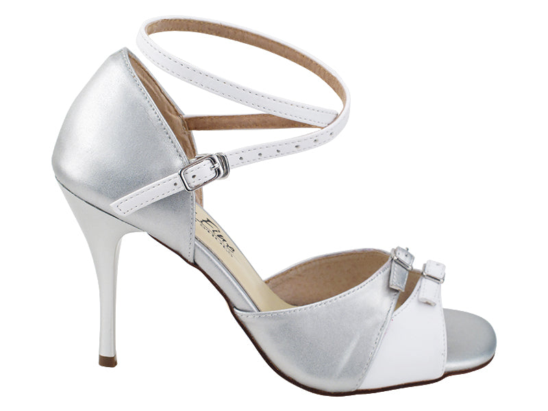 VFTango 020 Light Silver Leather &amp; White Leather