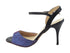 VFTango 022 Lavender Silk Satin & Black Leather with 3.5" Stiletto Black Heel (TG1) in the photo