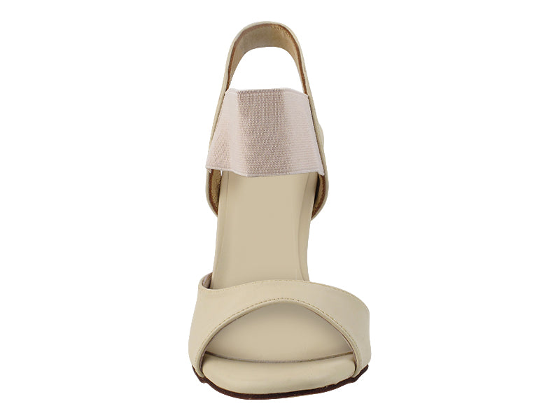 VFTango 027 Light Beige Leather with 3.5&quot; Stiletto Nude Heel (TG1) in the photo