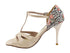 VFTango 028 Beige Patent Leather & Flower Leopard with 3.5" Stiletto Nude Heel (TG1) in the photo