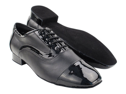 C916102 Black Patent &amp; Black Leather with 1" heel in the photo
