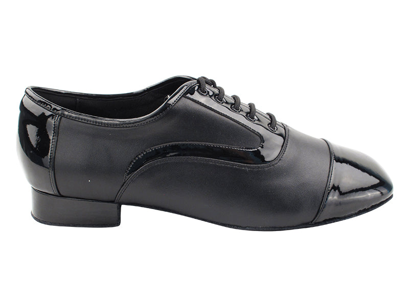C916102 Black Patent &amp; Black Leather with 1" heel in the photo