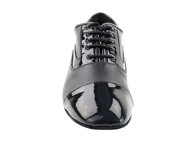 C916102 Black Patent &amp; Black Leather with 1" heel in the photo