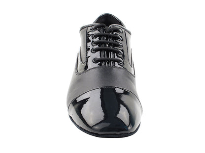 C916102 Black Patent &amp; Black Leather with 1" heel in the photo