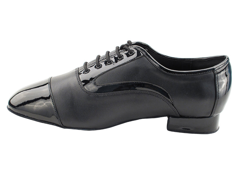 C916102 Black Patent &amp; Black Leather with 1" heel in the photo