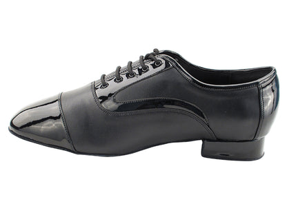C916102 Black Patent &amp; Black Leather with 1" heel in the photo