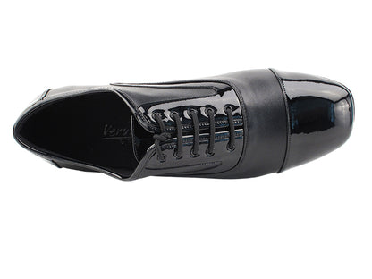 C916102 Black Patent &amp; Black Leather with 1" heel in the photo