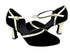 C9621 Black Nubuck & Gold Trim with 2.5" heel in the photo