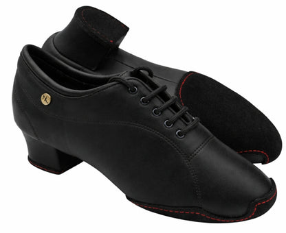CD1121 Split Sole Black Leather with 1.5" Medium Heel (NTD) in the photo