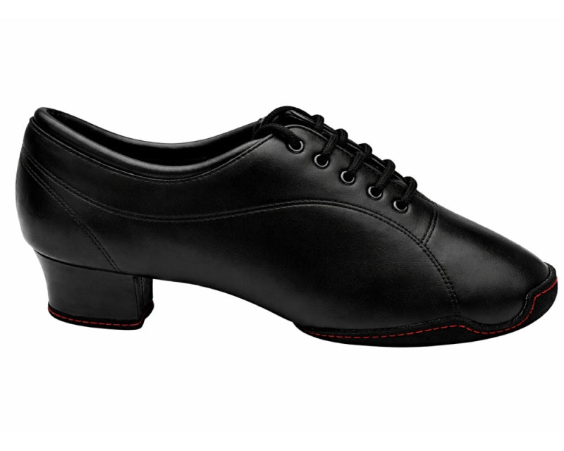 CD1121 Split Sole Black Leather with 1.5" Medium Heel (NTD) in the photo