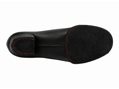 CD1121 Split Sole Black Leather with 1.5" Medium Heel (NTD) in the photo