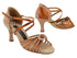 CD2030CC Copper Tan Satin with 2.5" Flare Heel (8012) in the photo