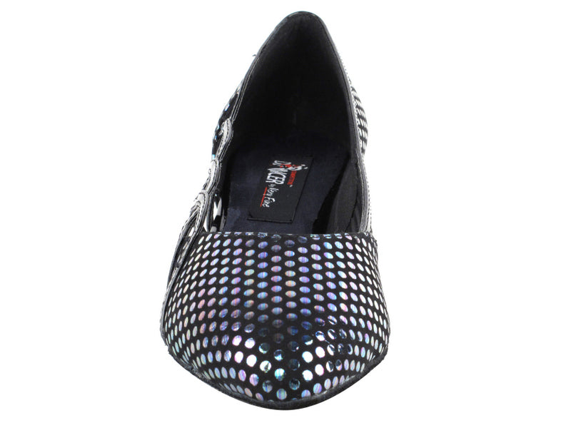 CD5501 Black Leather Cuban Heel