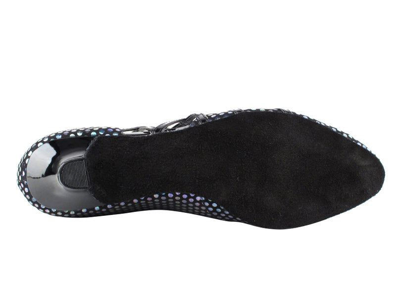 CD5501 Black Leather Cuban Heel