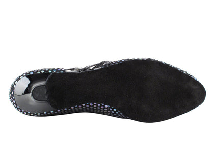 CD5501 Black Leather Cuban Heel
