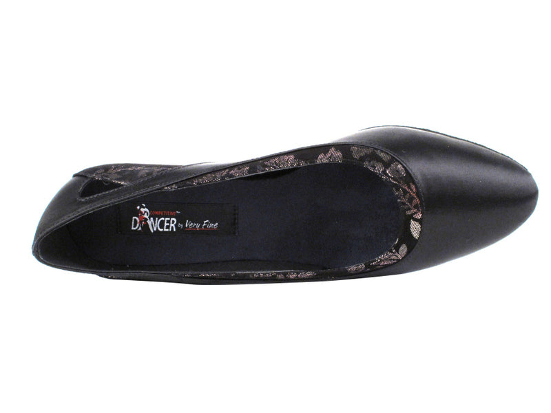 CD5505 Black Satin Cuban Heel