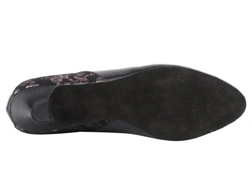 CD5505 Black Satin Cuban Heel