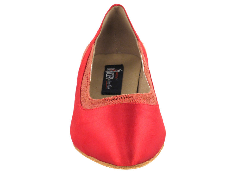 CD5505 Red Satin Cuban Heel