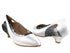 CD5505 White Satin with 1.1" heel in the photo