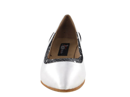 CD5505 White Satin Cuban Heel