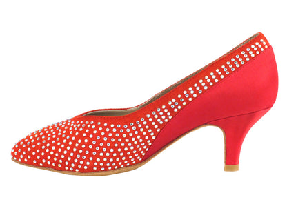 CD5506 Red Suede &amp; Satin