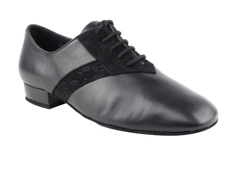 CD9001A Black Leather &amp; Nubuck with 1" standard heel