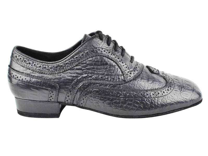 CD9002A Black Croc Embossed Leather