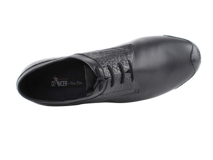 CD9004B Black Leather &amp; Black Croc