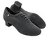 CD9316 Black Spandex with Men 1.5" Latin Heel in the photo