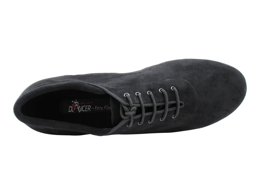 CD9320 Black Oxford Nubuck with 1.5" Latin heel in the photo