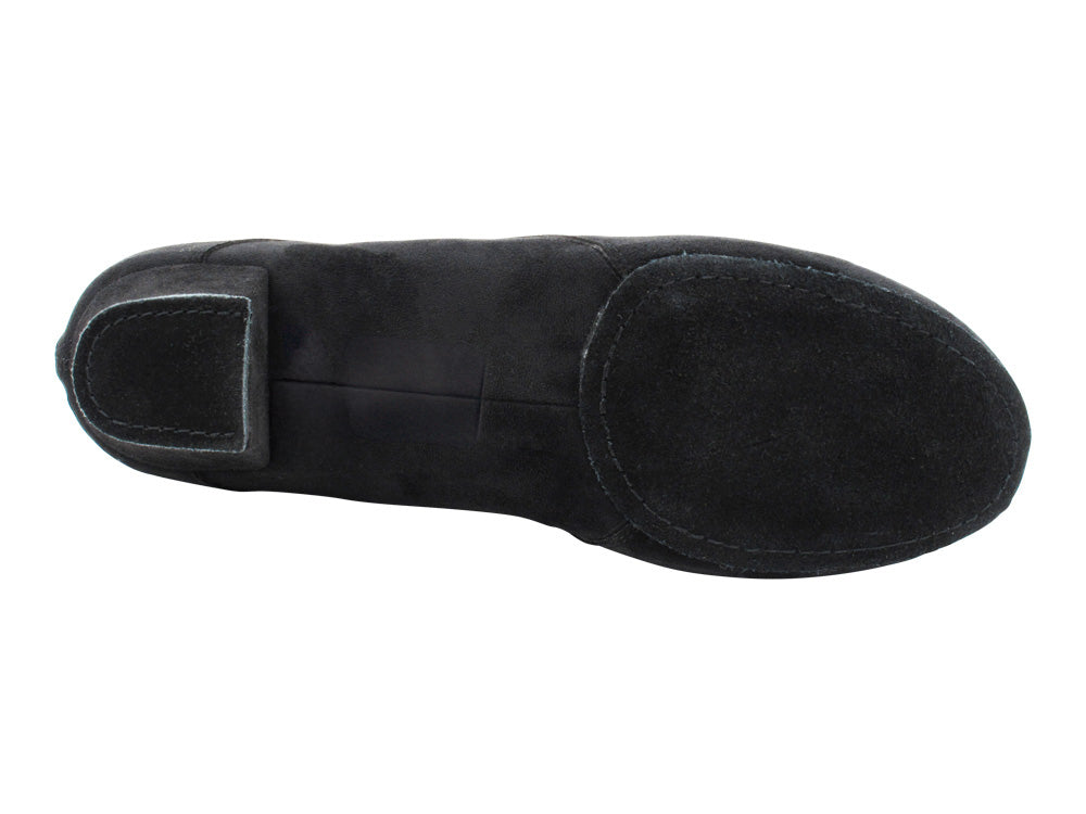 CD9320 Black Oxford Nubuck with 1.5" Latin heel in the photo