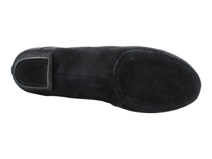 CD9320 Black Oxford Nubuck with 1.5" Latin heel in the photo