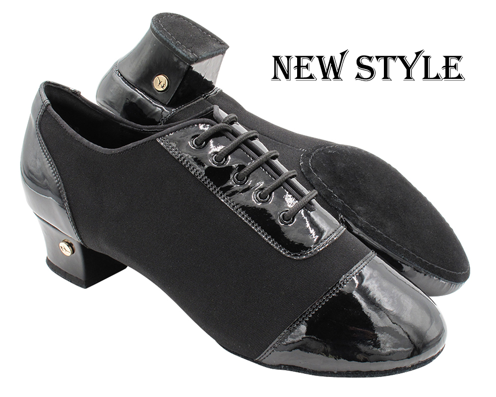 CD9322 Black Patent &amp; Oxford with 1.5" Latin heel in the photo