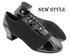 CD9322 Black Patent & Oxford with 1.5" Latin heel in the photo