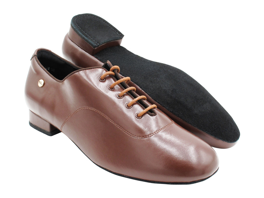 CD9411 Dark Tan Leather with 1" standard heel