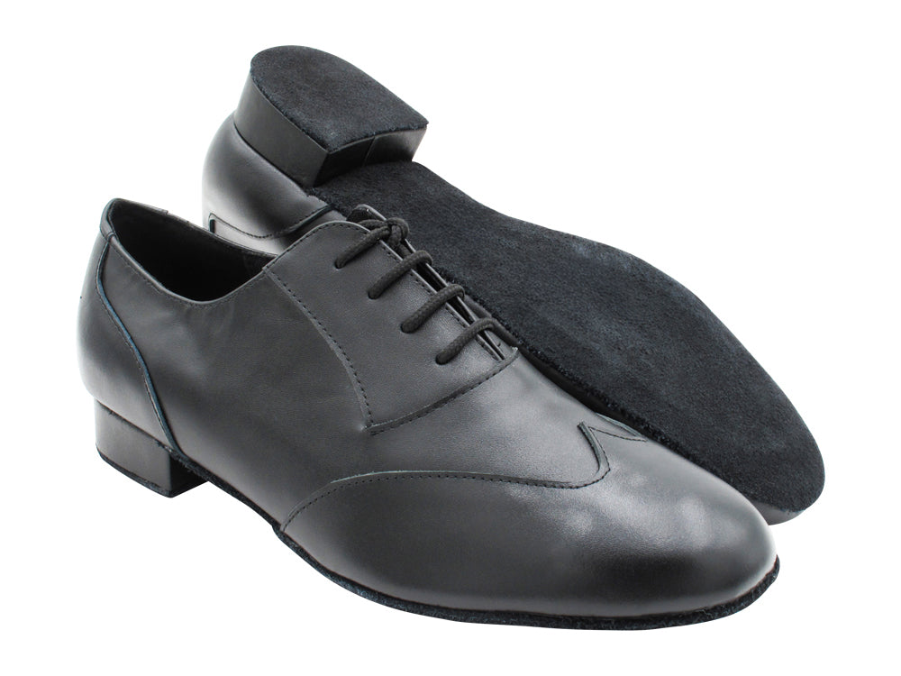 CM100101 All Black Leather with 1" Standard Heel in the photo