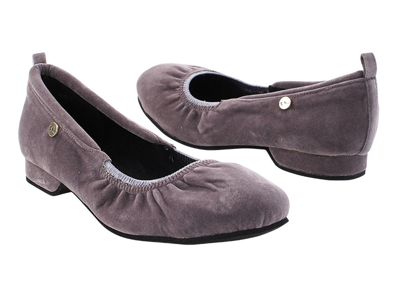 ProComfort20 Grey Velvet with flat EVA heel in the photo