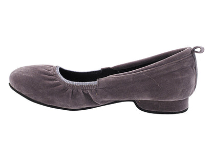 ProComfort20 Grey Velvet with flat EVA heel in the photo