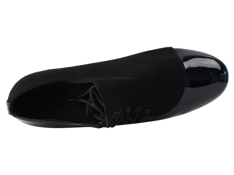 S2519 Split Sole Black Nubuck &amp; Black Patent