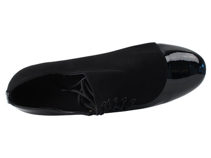 S2519 Split Sole Black Nubuck &amp; Black Patent