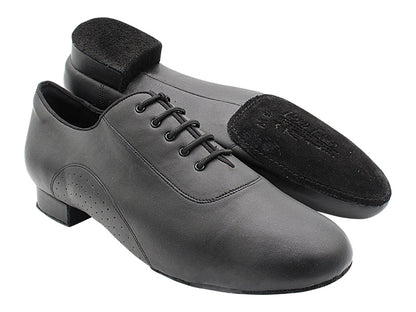 S309 Split Sole Black Leather with 1" heel in the photo