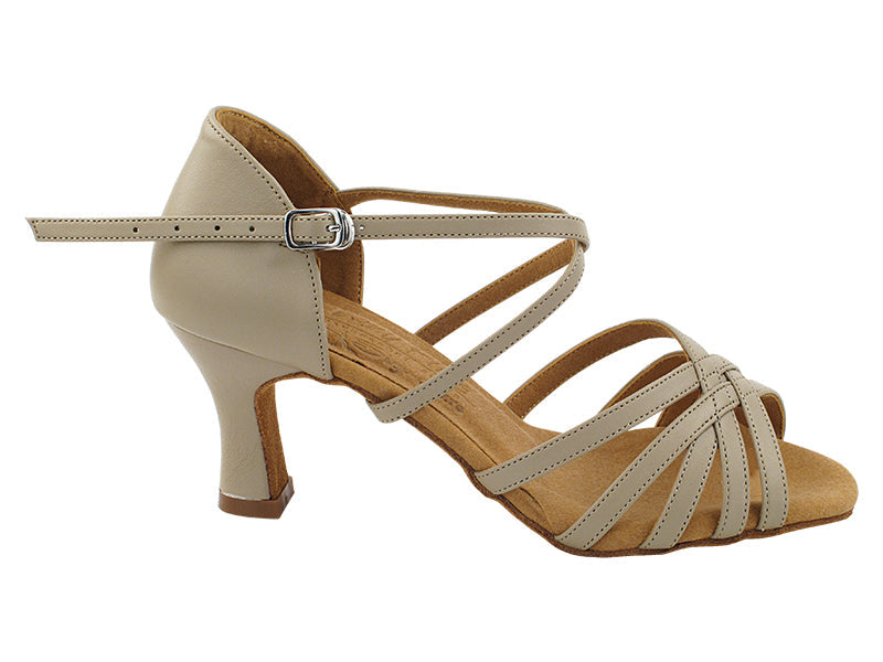 S9216 Beige Leather with 2.5&quot; Spool Heel (PG) in the photo