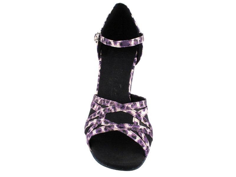 SERA1398 Leopardo morado y malla negra