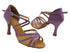 SERA1605 182 Lavender Satin with 3" Flare Heel (5059) in the photo