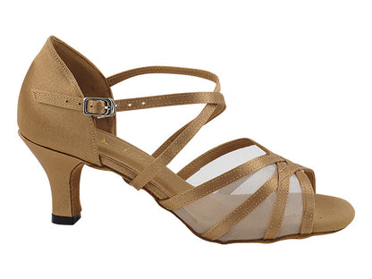 SERA1605 Brown Satin with  2.5&quot; Heel (2040) in the photo