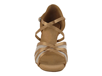 SERA1605 Brown Satin with  2.5&quot; Heel (2040) in the photo