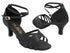 SERA2613 Black Satin with 2.5" heel (2040) in the photo